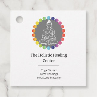 Buddha Rainbow Chakras Spiritual Metaphysical Yoga Favour Tags