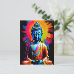Buddha - Rays of Tranquil Holiday Postcard