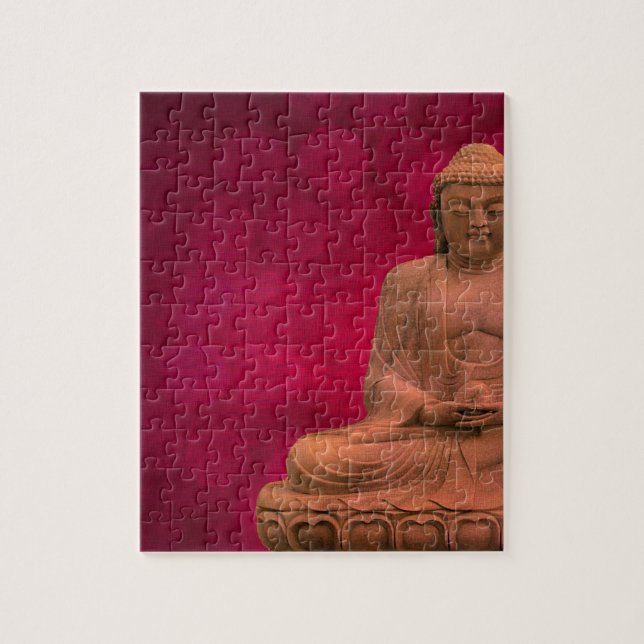 Buddha red jigsaw puzzle (Vertical)