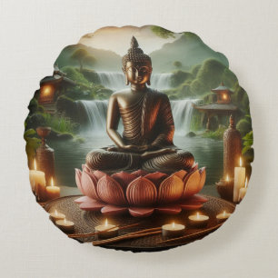 Buddha Round Cushion