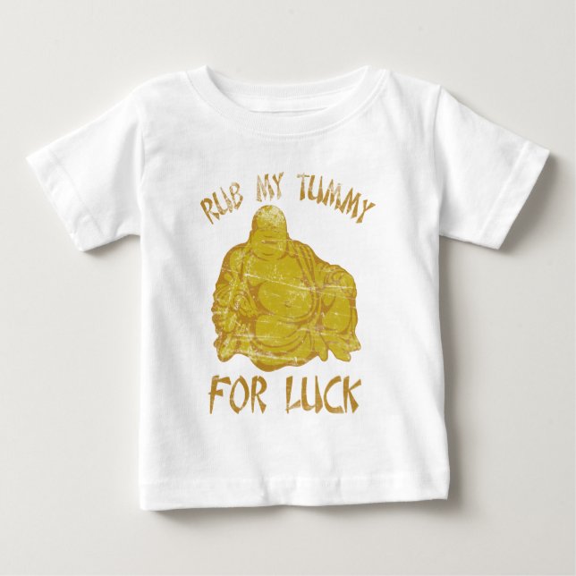 Buddha Rub My Tummy Baby T-Shirt (Front)