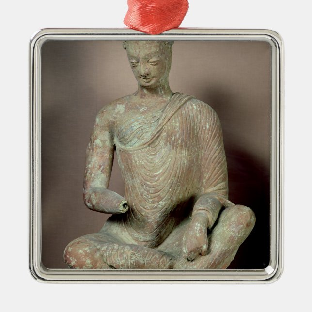 Buddha seated in meditation, from Fondukistan Metal Tree Decoration (Front)