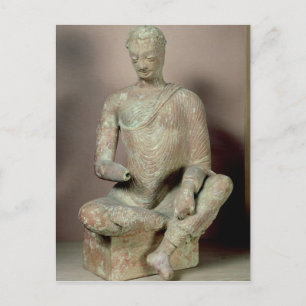 Buddha seated in meditation, from Fondukistan Postcard