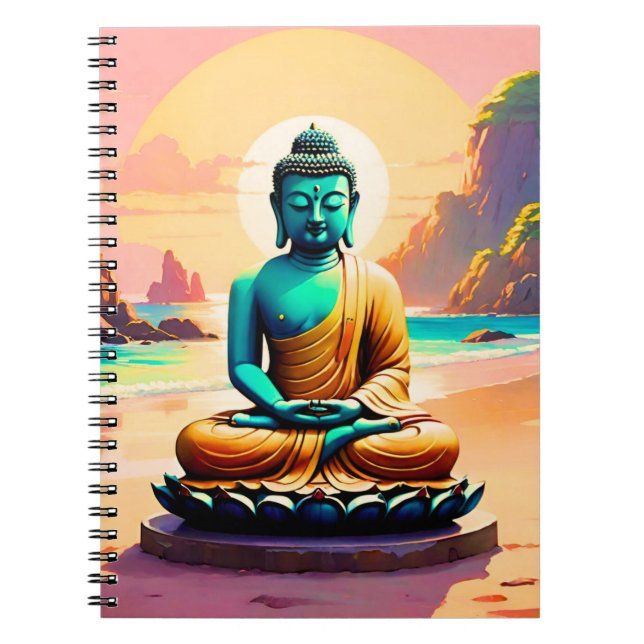 Buddha - Serene Shores of Enlightenment  Notebook (Front)