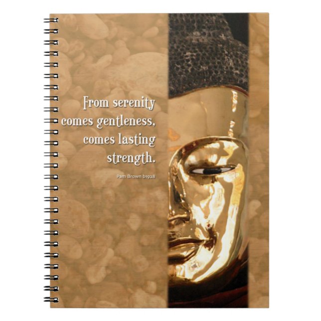 Buddha Serenity Gentleness Strength Journal (Front)