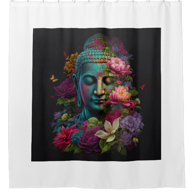 Buddha Serenity Shower Curtain (Front)