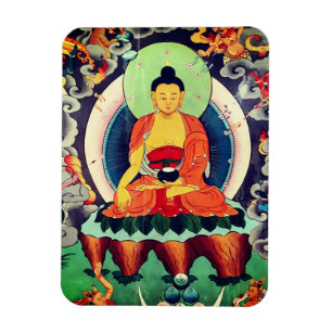 Buddha Shakyamuni painting, Himalayas - Nepal Magnet