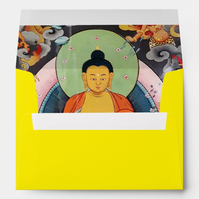 Buddha Shakyamuni - The Himalayas, Dharma, Nepal Envelope (Back (Bottom))
