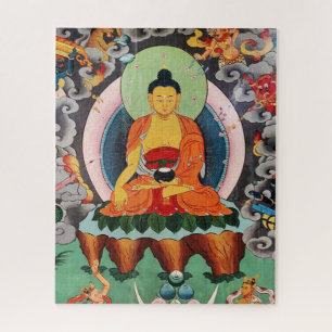 Buddha Shakyamuni, Tibetan Painting, Buddhism Jigsaw Puzzle