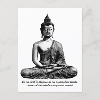 Buddha Shirt personalised quote gift for her Postcard
