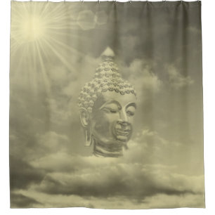 buddha shower curtain