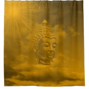 buddha shower curtain