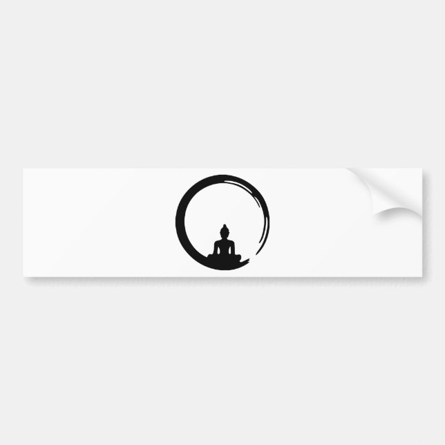 Buddha silent bumper sticker (Front)