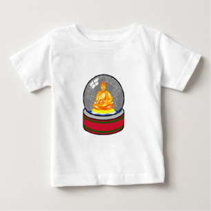 Buddha Snow Globe Baby T-Shirt