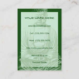 Buddha Spirit Within Large Profile Business Cards