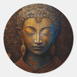 Buddha, Spiritual Meditation Classic Round Sticker