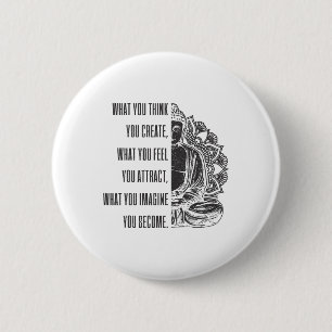 Buddha Spiritual Saying Mandala Buddhism Yoga Gift 6 Cm Round Badge