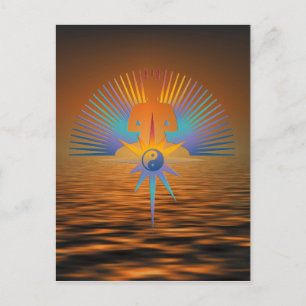 Buddha Star 3D Postcard