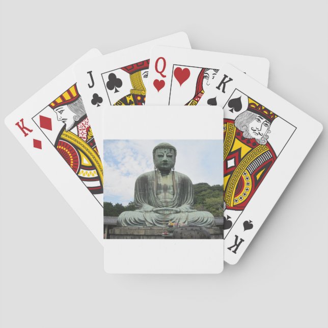 Buddha Statue Buddhism Playing Cards (Back)