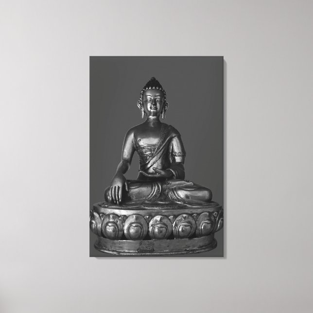 Buddha Statue Canvas Print (Front)