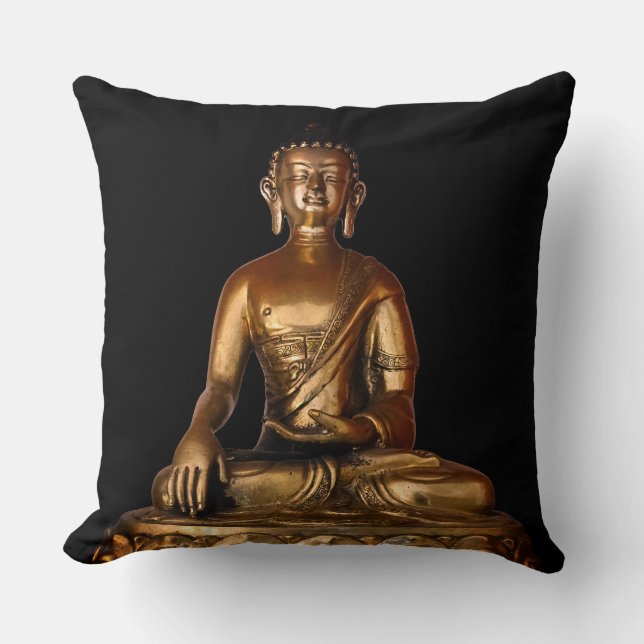 Buddha Statue Cushion (Front)