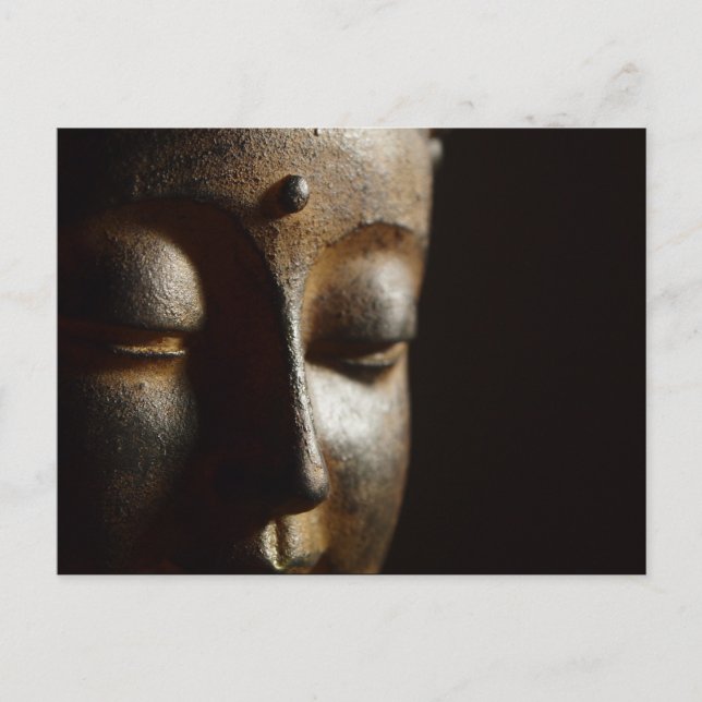 Buddha Statue Face Postcard (Front)