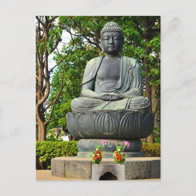 Buddha statue in Tokyo, Japan Postcard (Front)