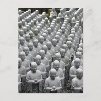 buddha statue lines postcard