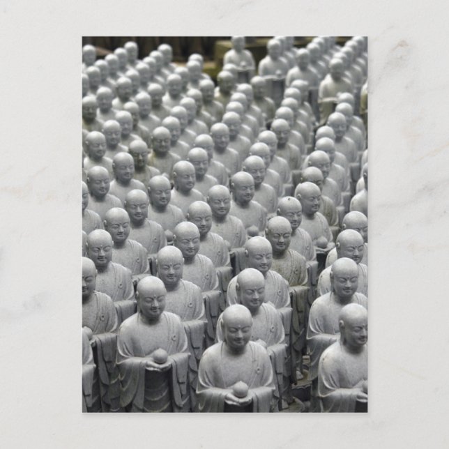 buddha statue lines postcard (Front)