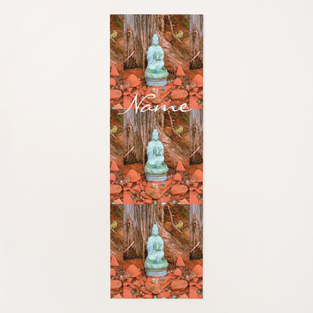 Buddha statue Thunder_Cove Yoga Mat (Front)