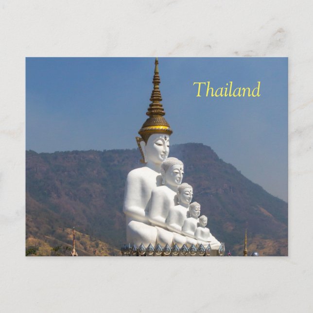 Buddha statue, Wat Wat Phra Thad Pha Son Kaew Holiday Postcard (Front)