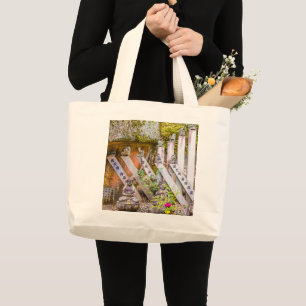 Buddha statues at Senko-ji temple Large Tote Bag
