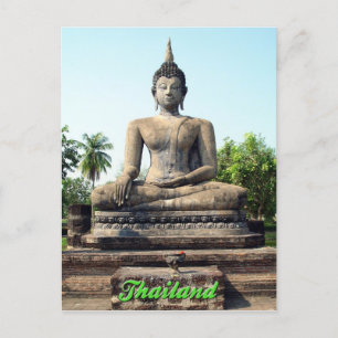 Buddha Sukhothai Thailand Postcard