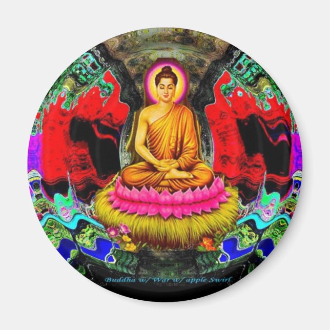 Buddha Swirl - Magnet (Front)