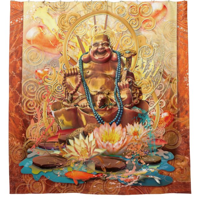 BUDDHA THE ENLIGHTEN ONE SHOWER CURTAIN (Front)