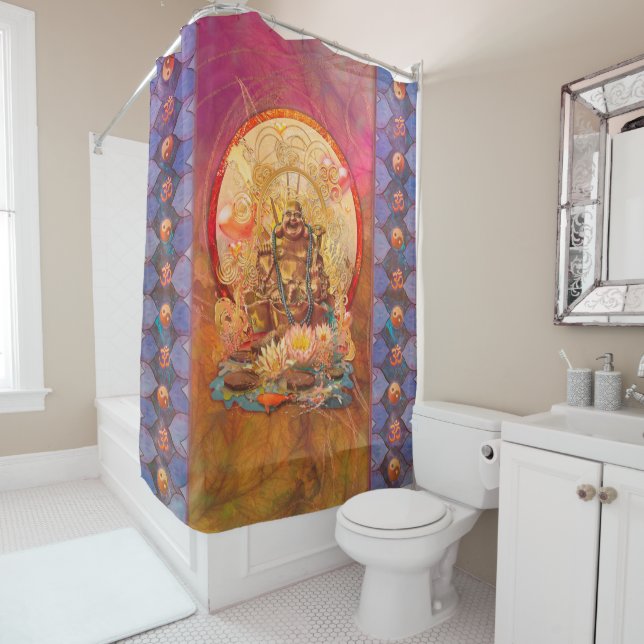 BUDDHA THE ENLIGHTEN ONE SHOWER CURTAIN (In Situ)
