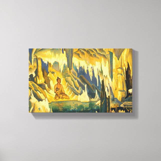 Buddha the Winner (Buddhist Art) (by Roerich) Canvas Print (Front)