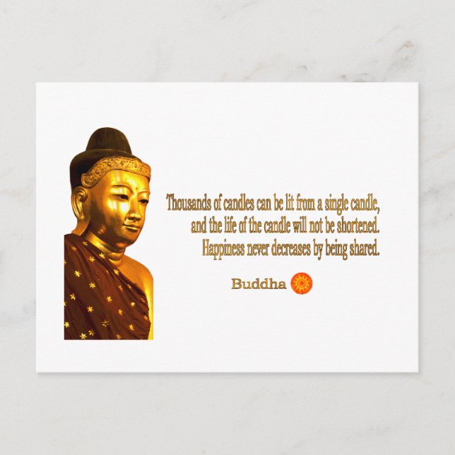 Buddha ~ Thousands Of Candles Can Be Lit ... Postcard (Front)