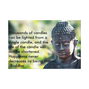 Buddha "Thousands of candles" Canvas Print