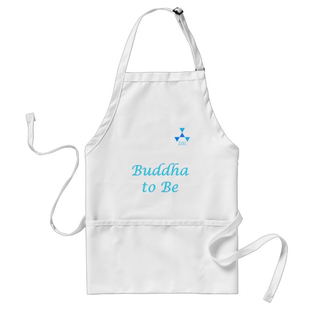 Buddha to Be in blue Standard Apron (Front)