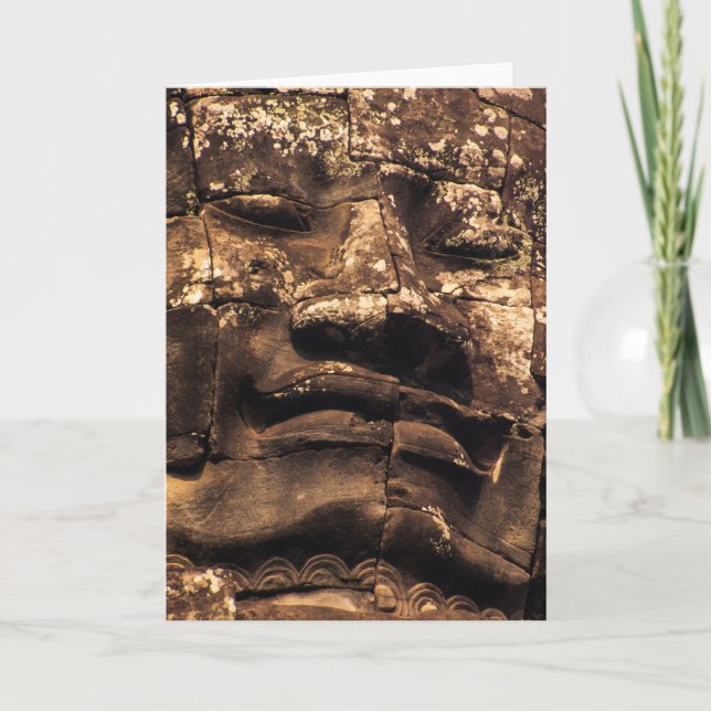 Buddha Totem Angkor Wat Greeting Card (Front)
