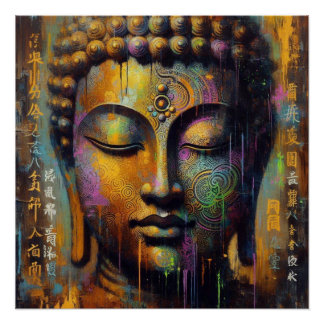 BUDDHA TRANSCENDENTAL ART #5 POSTER