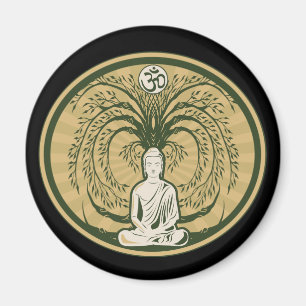 Buddha Under the Bodhi Tree Magnet