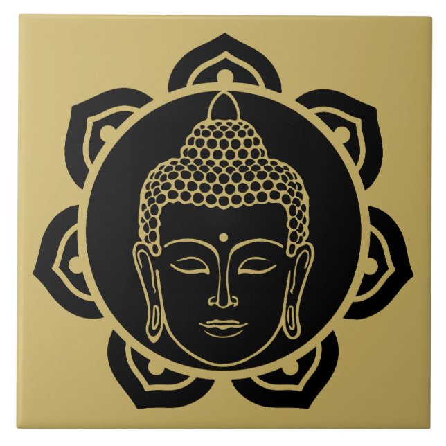 Buddha Wall Art Decor Chakra Decor Tile (Front)
