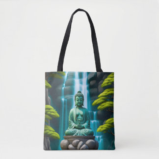Buddha Waterfall Tote Bag