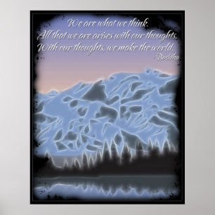 Buddha We Are What We Think Poster