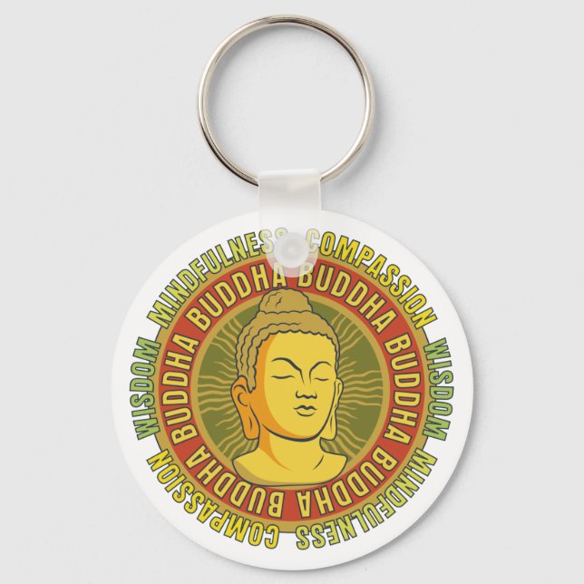 Buddha Wisdom Key Ring (Front)