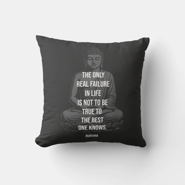 Buddha Wisdom: True to Your Best Self Cushion (Front)