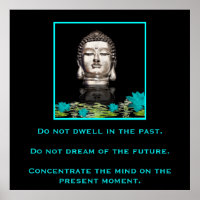 Buddha with Inspirational Quote on Concentration