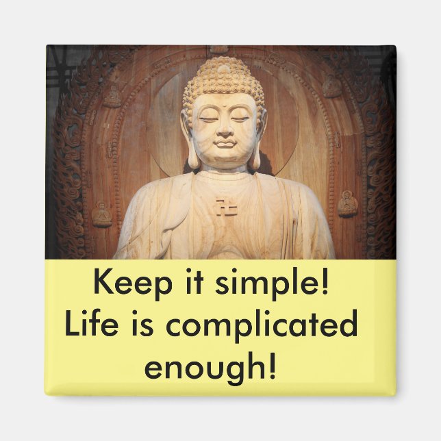 Buddha with quote magnet (Front)